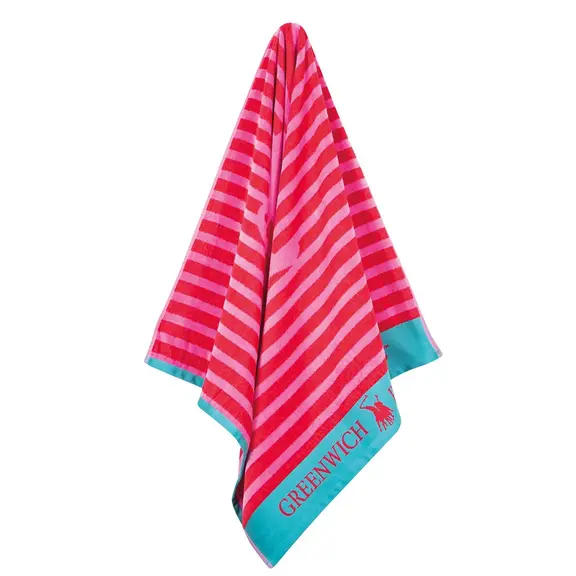 Greenwich Polo Club Junior Πετσετα Θαλασσης 70χ140 4073 Pink, red