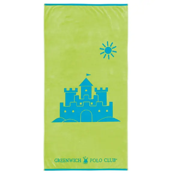 Greenwich Polo Club Junior Πετσετα Θαλασσης 70χ140 4075 Blue, Green