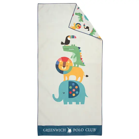 Greenwich Polo Club Junior Πετσετα Θαλασσης 70χ140 4079 Grey