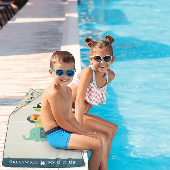 Greenwich Polo Club Junior Πετσετα Θαλασσης 70χ140 4079 Grey