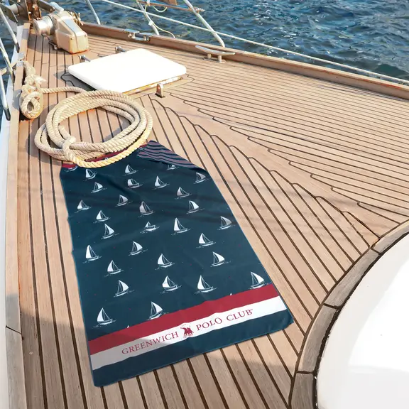 Greenwich Polo Club Πετσετα Θαλασσης 80χ170 4026 Blue, red