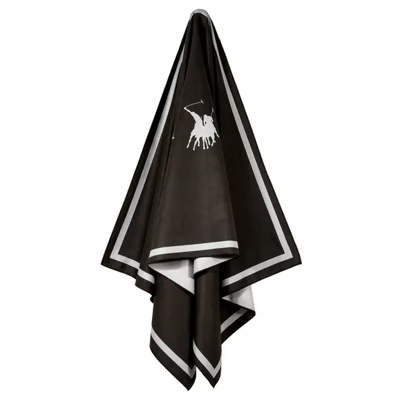 Greenwich Polo Club Πετσετα Θαλασσης 80χ170 4028 Black, Taupe