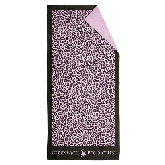 Greenwich Polo Club Πετσετα Θαλασσης 80χ170 Essential 4037 Black, Pink