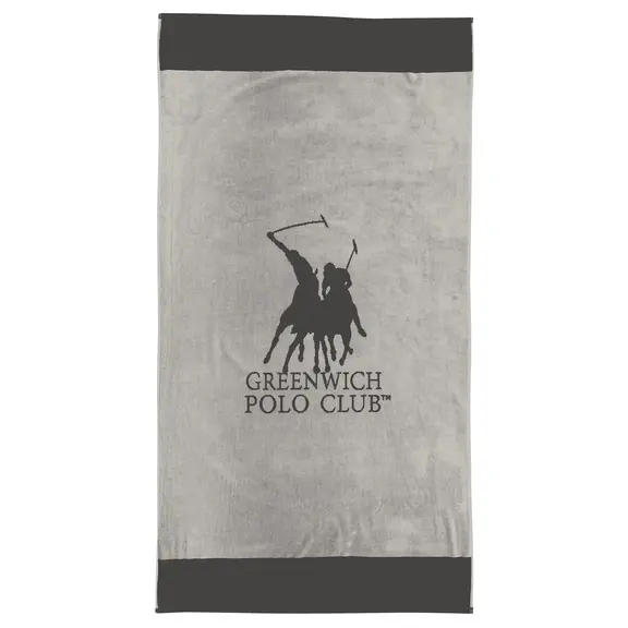 Greenwich Polo Club Πετσετα Θαλασσης 90χ170 4045 Grey