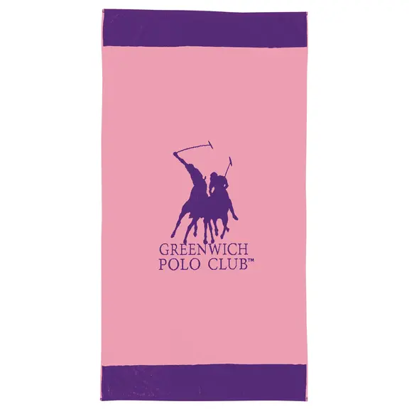 Greenwich Polo Club Πετσετα Θαλασσης 90χ170 4047 Pink, Purple