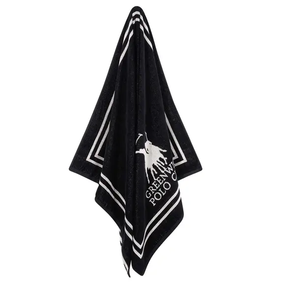 Greenwich Polo Club Πετσετα Θαλασσης 90χ170 4049 Black, Cream