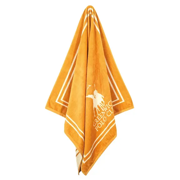 Greenwich Polo Club Πετσετα Θαλασσης 90χ170 4051 Cream, Ochre