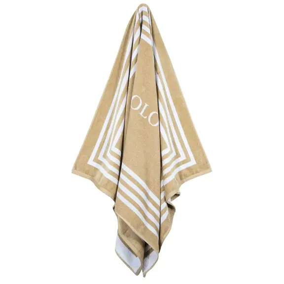 Greenwich Polo Club Πετσετα Θαλασσης 90χ170 4053 Black, Taupe