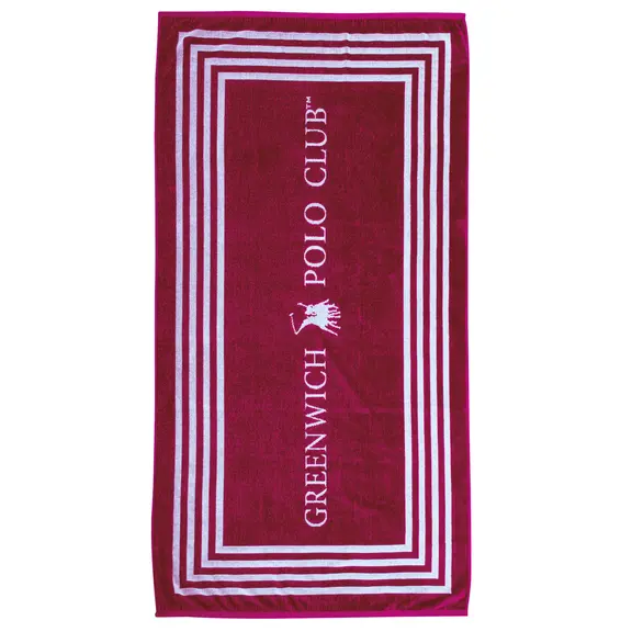 Greenwich Polo Club Πετσετα Θαλασσης 90χ170 4055 Red, White