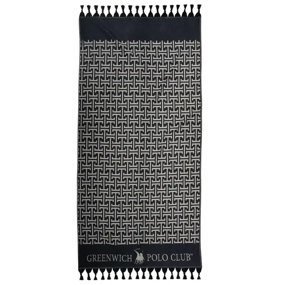 Greenwich Polo Club Πετσετα-Παρεο 90χ170 4056 Black, Grey