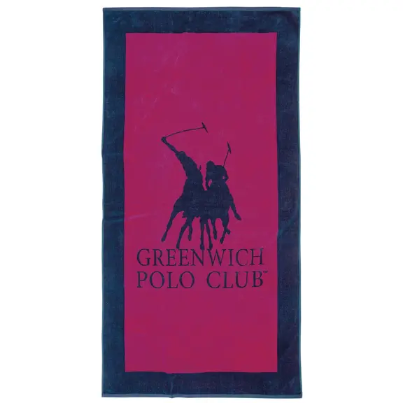 Greenwich Polo Club Πετσετα Θαλασσης 90χ180 4002 Blue, Fuschia