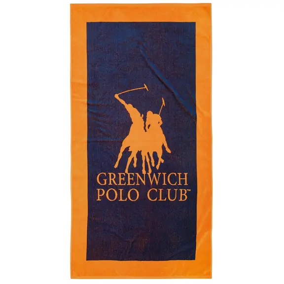 Greenwich Polo Club Πετσετα Θαλασσης 90χ180 4003 Blue, Orange
