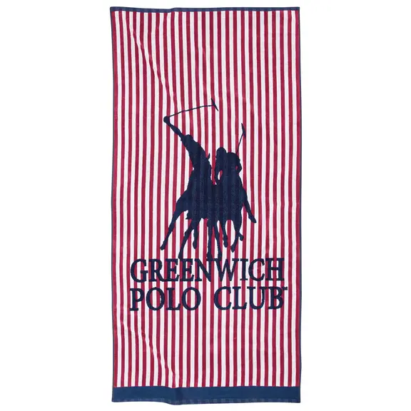Greenwich Polo Club Πετσετα Θαλασσης 90χ180 4009 Blue, Grey, red