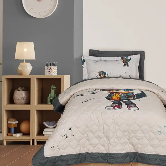 Das Kids Κουβερλι Μονο 4939 Beige, Grey