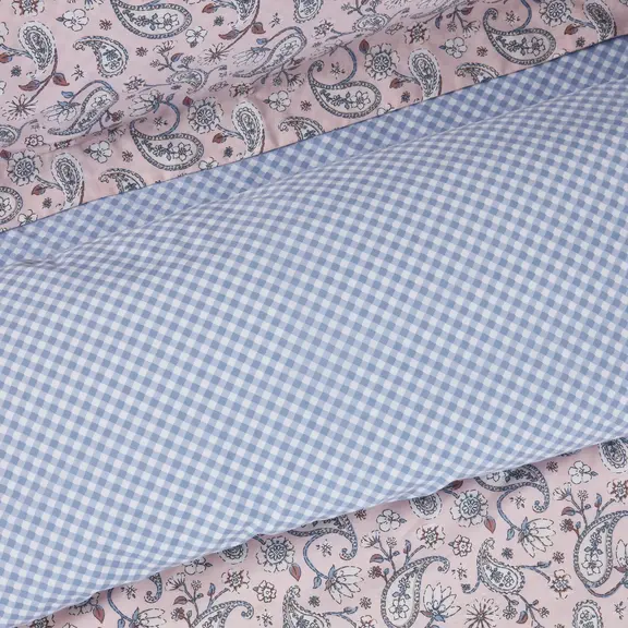 Das Home σετ Σεντονια Μονα με Λαστιχο Casual 5427 Salmon, White