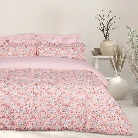 Das Home σετ Σεντονια Υπερδιπλα Happy 9671 Pink, Salmon