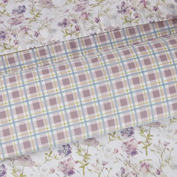 Das Home σετ Σεντονια King Happy 9675 Ivory, Lilac