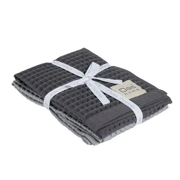 Das Home σετ Ποτηροπανα 2τμχ 40χ60 0801 Grey