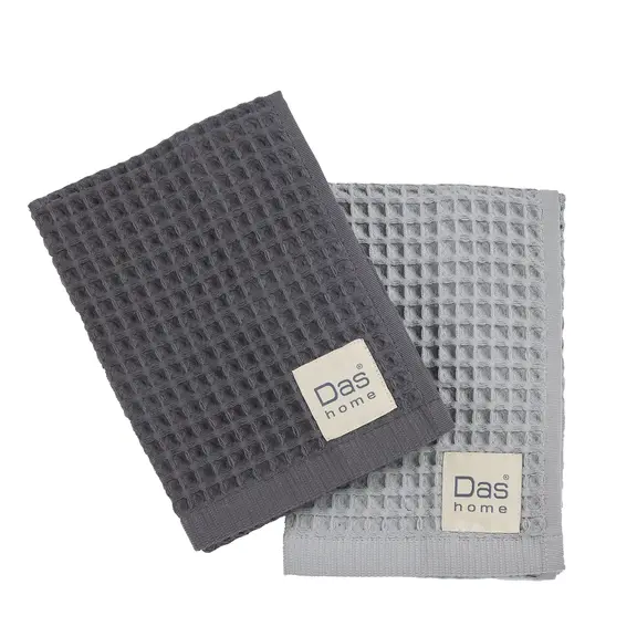Das Home σετ Ποτηροπανα 2τμχ 40χ60 0801 Grey