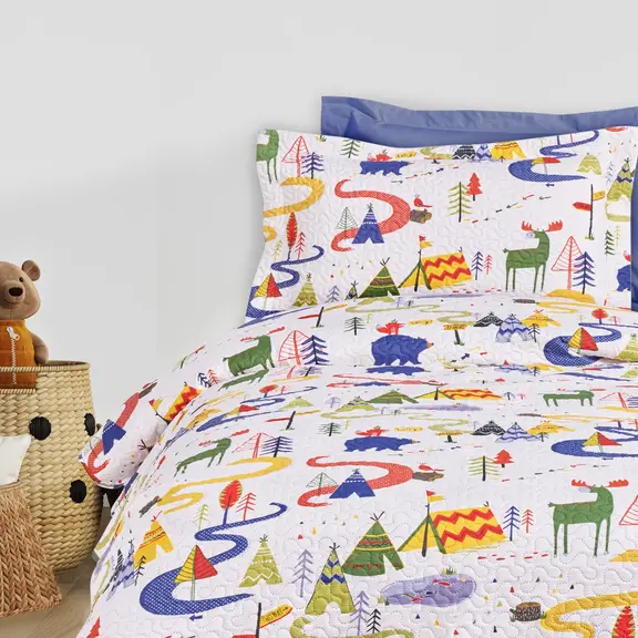 Das Kids Ζευγος Μαξιλαροθηκες 4927 Blue, Green, White
