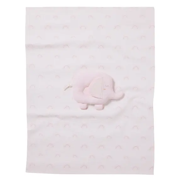 Das Baby Κουβερτα Πικε 75x100 Relax 4957 Grey, Pink, White