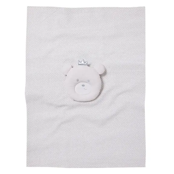 Das Baby Κουβερτα Πικε 75x100 Relax 4958 Grey, White