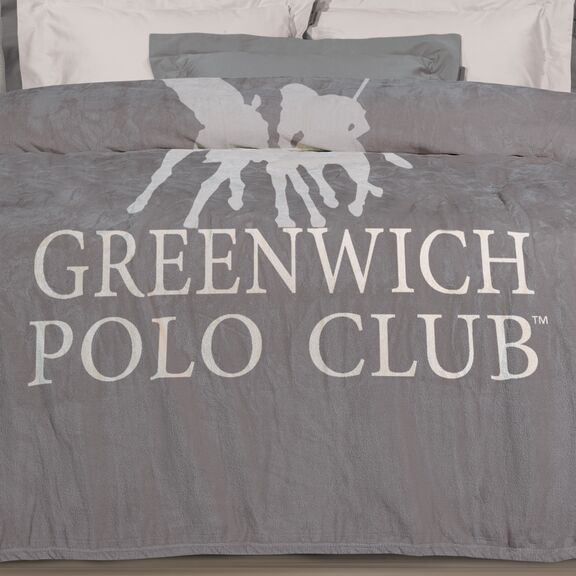 GREENWICH POLO CLUB ΚΟΥΒΕΡΤΑ FLEECE 160X220 3489 GREY