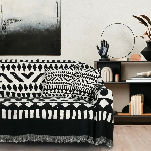 DAS HOME ΜΑΞΙΛΑΡΙ ΦΙΓΟΥΡΑΣ 40Χ40 0277 BLACK, CREAM