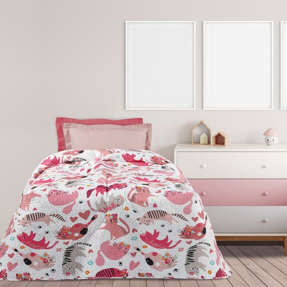 DAS KIDS ΚΟΥΒΕΡΛΙ ΜΟΝΟ 4856 PINK, WHITE