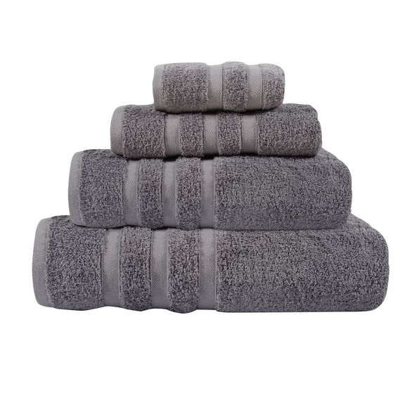 DAS HOME ΠΕΤΣΕΤΑ ΜΠΑΝΙΟΥ PRESTIGE 80Χ150 1163 DARK GREY