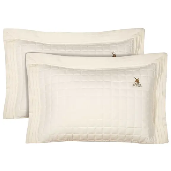 Greenwich Polo Club Ζευγος Μαξιλαροθηκες Classic 2355 Ecru