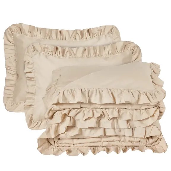 Das Home σετ Παπλωματοθηκη Υπερδιπλη Daily 3168 Taupe