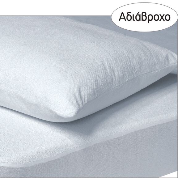 DAS HOME 1089 ΖΕΥΓΟΣ ΜΑΞΙΛΑΡΟΘΗΚΕΣ 50Χ70 ΑΔΙΑΒΡΟΧΕΣ WHITE