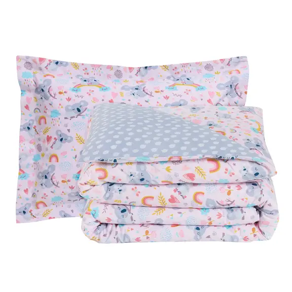 Das Kids σετ Σεντονια Μονα 4934 Grey, Pink