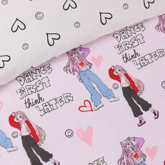 Das Kids σετ Σεντονια Μονα 4940 Grey, Pink