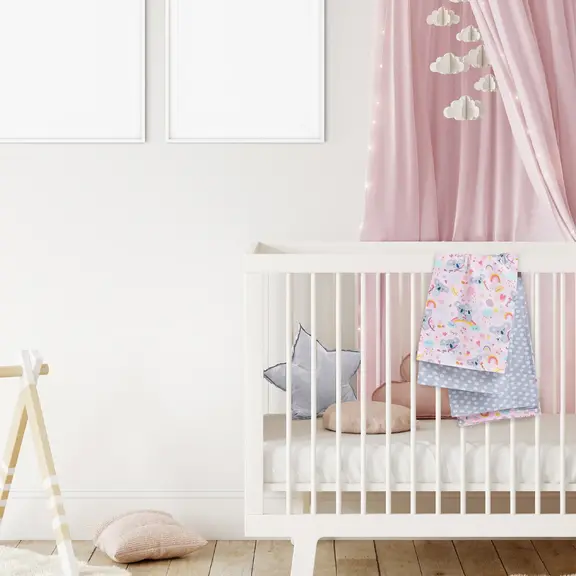 Das Baby σετ Σεντονια Λικνου fun 4934 Grey, Pink