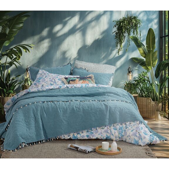 ΚΟΥΒΕΡΛΙ ΥΠΕΡΔΙΠΛΟ FERAGGIO BLUE 230X240 NEF-NEF HOMEWARE