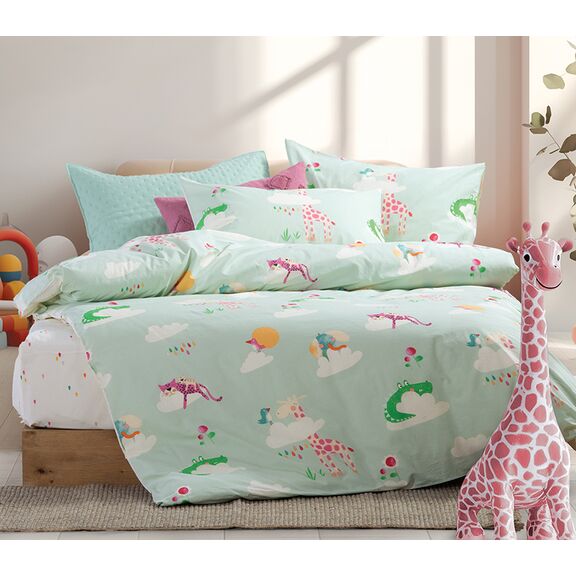 ΠΑΙΔΙΚΑ ΣΕΤ ΣΕΝΤΟΝΙΑ ΜΟΝΑ SKY IS A ZOO 170X260 NEF-NEF HOMEWARE