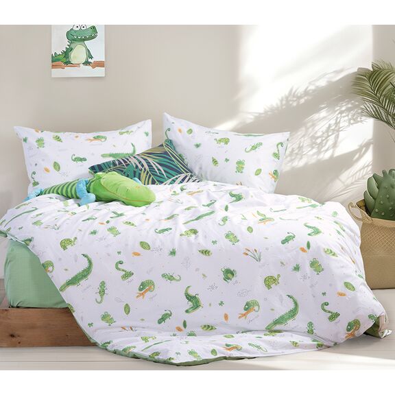 ΠΑΙΔΙΚΑ ΣΕΤ ΣΕΝΤΟΝΙΑ ΜΟΝΑ CUTE REPTILES 170X260 NEF-NEF HOMEWARE