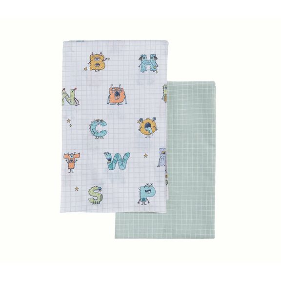 ΒΡΕΦΙΚΑ ΣΕΤ ΣΕΝΤΟΝΙΑ ΛΙΚΝΟΥ 2ΤΜΧ ALPHABET MONSTER  NEF-NEF HOMEWARE