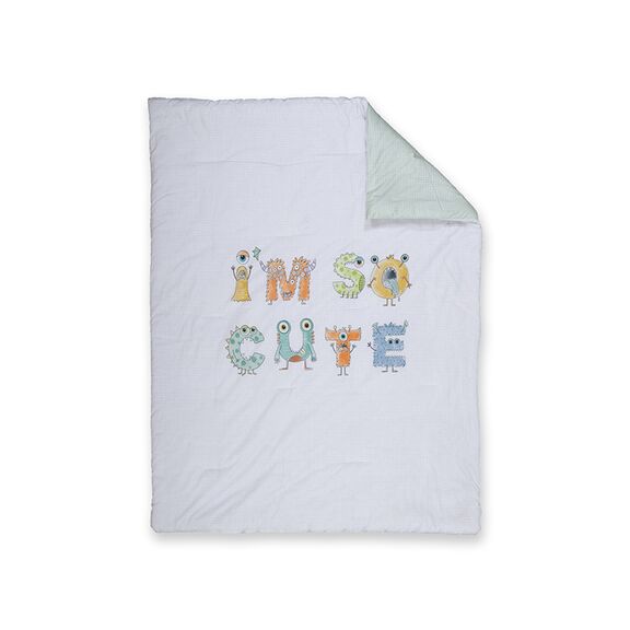 ΒΡΕΦΙΚΟ ΚΟΥΒΕΡΛΙ ALPHABET MONSTER 110Χ140 NEF-NEF HOMEWARE