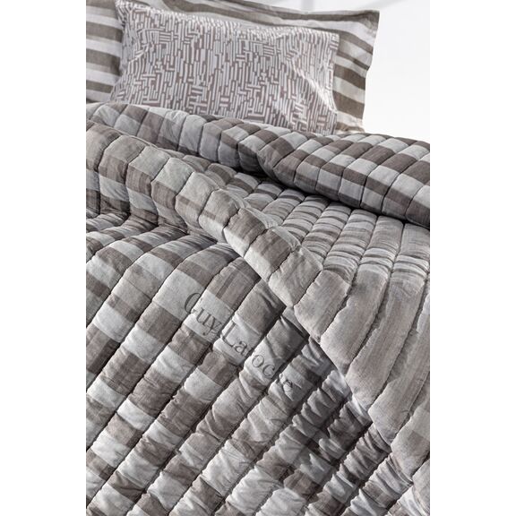 Κουβερλί Cuba Grey 220x240 guy Laroche  100% Microsuede