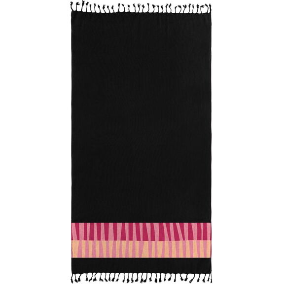 Πετσέτα Θαλάσσης - Παρεό Pestemal 23 Black 90x170 guy Laroche  100% Cotton