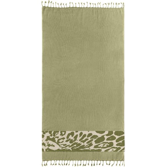 Πετσέτα Θαλάσσης - Παρεό Pestemal 24 Khaki 90x170 guy Laroche  100% Cotton