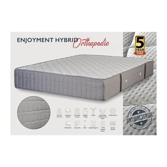 Στρώμα Ύπνου Μονό ks Strom Hybrid Orthopedic 90x190x30cm (Πλάτος έως 90cm) Enjoyment