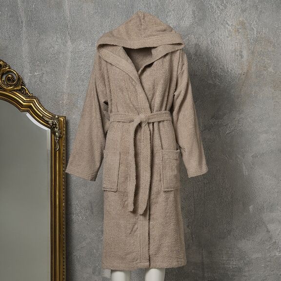 Μπουρνουζι Ενηλικων Liberty Beige
