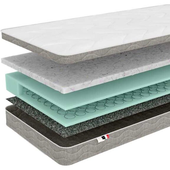 [Product / Title]  στρωμα Comfort με Bonnel Ελατηρια το Ορθοπεδικό Στρώμα Comfort Διαθέτει Ελατήρια Bonnel και Παρέχει Μεγάλη Αντοχή και Σταθερότητα. έχει Υψηλής Περιεκτικότητας Αφρώδη Υλικά ύψος Στρώματος 22 Εκατοστά Σφουγγάρι 4 Εκατοστά 450 dns Ύφασμα : White Fabric 350 Γραμμάρια 100% Polyester Περιμετρικό Ύφασμα : 250 Γραμμάρια Gray Fabric 100% Polyester σύστημα Στήριξης : Bonnel Ελατήρια