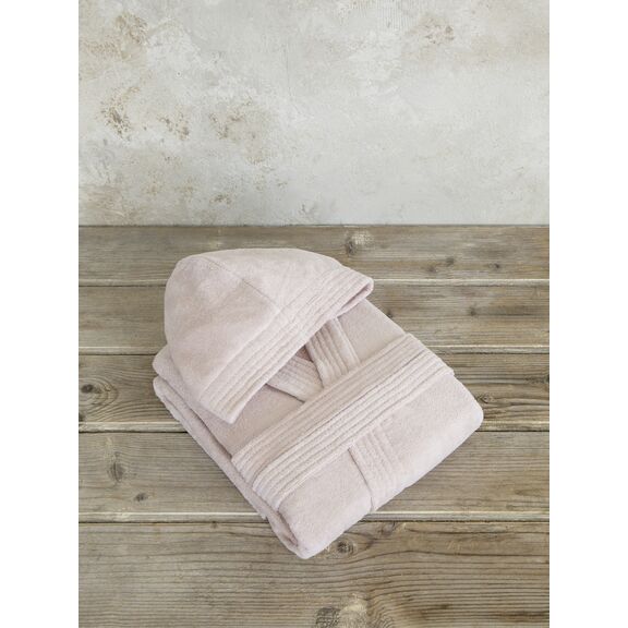 Μπουρνούζι με Κουκούλα zen - Large - Powder Pink Nima Home