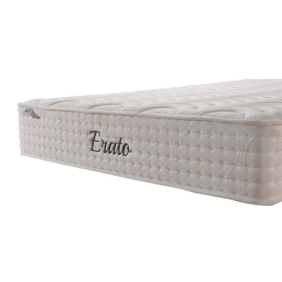 [Product / Title]  στρωμα Erato σας Προσφέρουμε μία Επιλογή Στρώματος δύο Όψεων. ο Κατάλληλος Συνδυασμός Υλικών Διαφορετικής Πυκνότητας Έχει ως Αποτέλεσμα την Σύνθεση Αυτού του Μοναδικού Στρώματος το Οποίο Διαθέτει 2 Ξεχωριστά Επίπεδα Σκληρότητας σε Κάθε Πλευρά, και Εσείς Μπορείτε να Διαλέξετε την Αίσθηση Απαλότητας που σας Ικανοποιεί. το Σύστημα Ανεξάρτητων Ελατηρίων με Ζώνες Στήριξης Χαρίζουν Έναν Ποιοτικό και Ξεκούραστο Ύπνο, Καθώς τα Ελατήρια Είναι Έτσι Φτιαγμένα για να Προσφέρουν Προσαρμοσμένη Στήριξη Ανάλογα με το Φορτίο που Δέχονται (Π.χ Διαφορετικό Φορτίο από τον Αυχένα, τον Κορμό ή Τους Γλουτούς). μονάδα Ανεξάρτητων Ελατηρίων 7 Ζωνών Στήριξης είναι η Τεχνολογία του 21ου Αιώνα. τα Ελατήρια 7 Ζωνών Στήριξης Είναι Τοποθετημένα σε Χωριστές Υφασμάτινες Θήκες και δεν Είναι Ενωμένα Μεταξύ Τους. Αυτή η Τεχνική Επιτρέπει στα Ελατήρια να Λειτουργούν το ένα Ανεξάρτητα από το Άλλο, και Έτσι οι Κινήσεις του Ενός Ατόμου να μην Ενοχλούν το Δεύτερο Άτομο που Ξαπλώνει Στην Άλλη Πλευρά του Κρεβατιού. Επιπλέον, οι 7 Ζώνες Στήριξης Εγγυώνται την Σωστή Κατανομή του Βάρους Προσφέροντας Απαράμιλλη Αίσθηση Ξεκούρασης