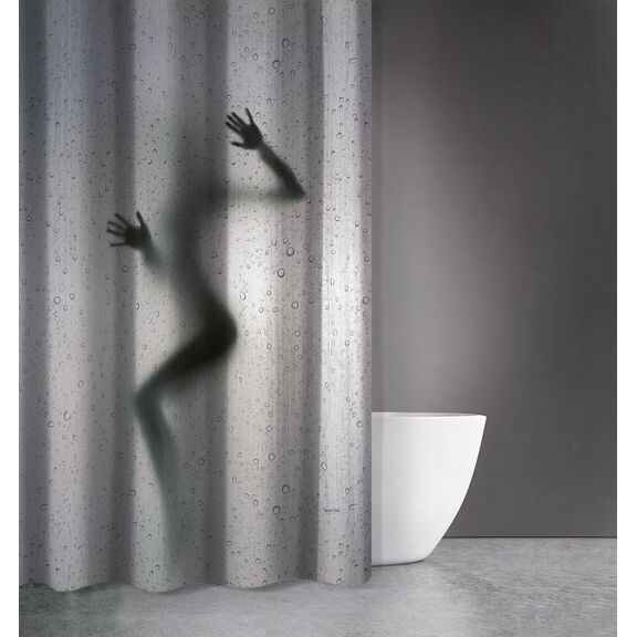 Κουρτίνα Μπάνιου zen Body des 810 με Κρίκους 180x200 Saint Clair  100% Polyester